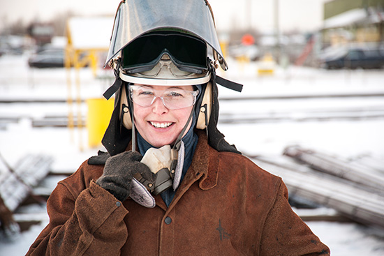 Woman at AltaSteel Outside